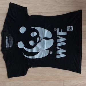 World Wildlife Fund Panda Black White Graphic Short Sleeve Women’s T-shirt